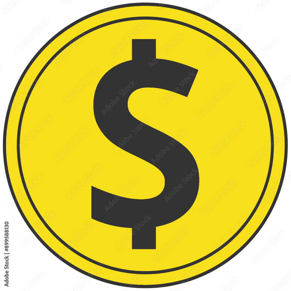 gold coin money cartoon illustration gold coin money cartoon illustration