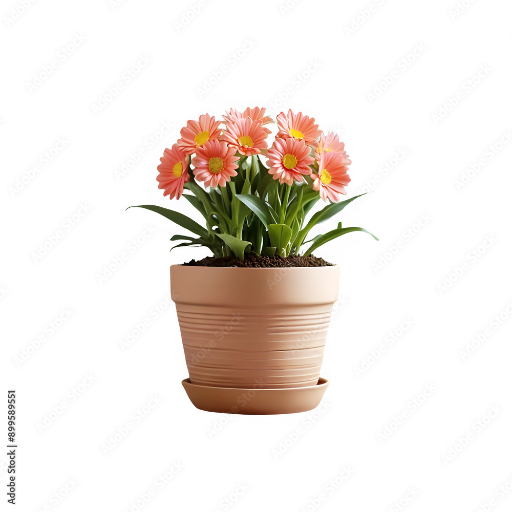 Flower pot different color isolated on transparent background Flower pot different color isolated on transparent background