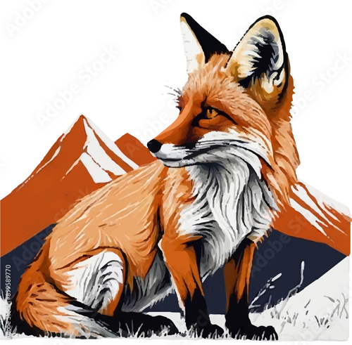 Fox Logo, 3d Fox logo, Fox hed