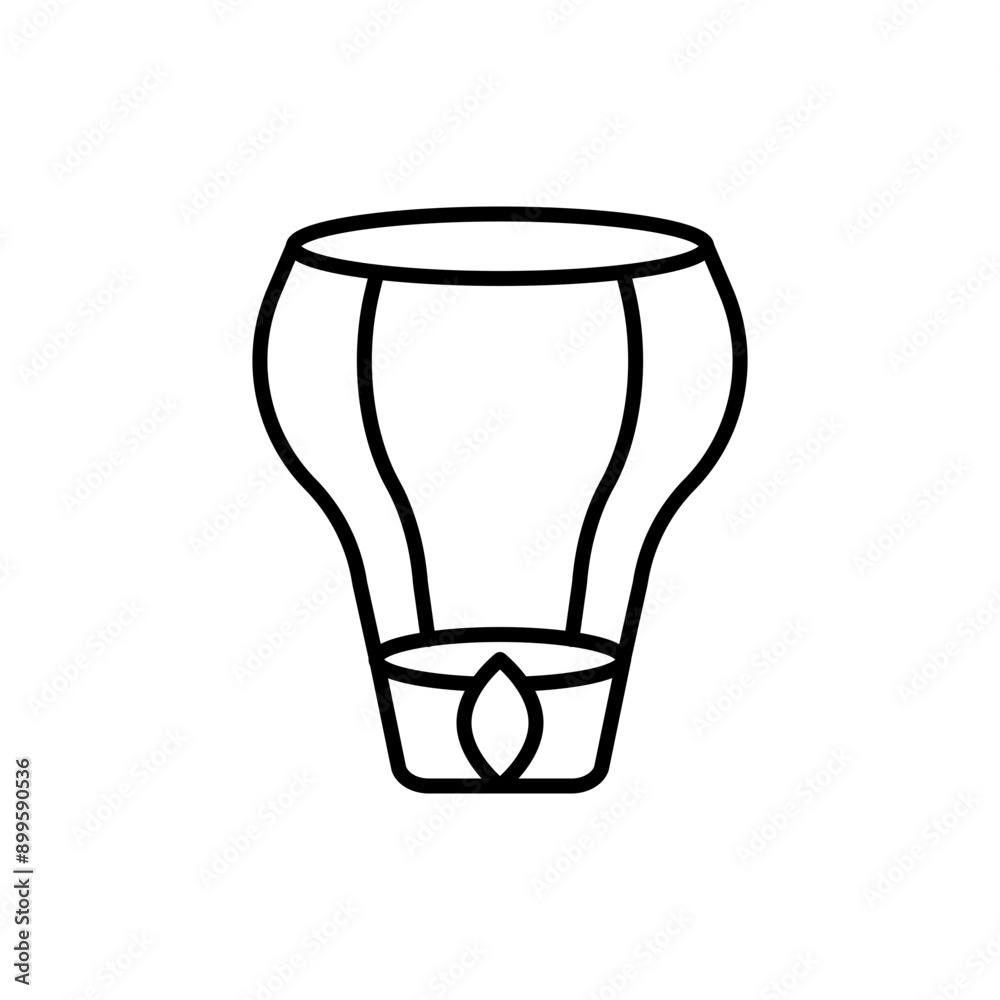 Floating Lantern outline icons, minimalist vector illustration ,simple transparent graphic element .Isolated on white background Floating Lantern outline icons, minimalist vector illustration ,simple transparent graphic element .Isolated on white background