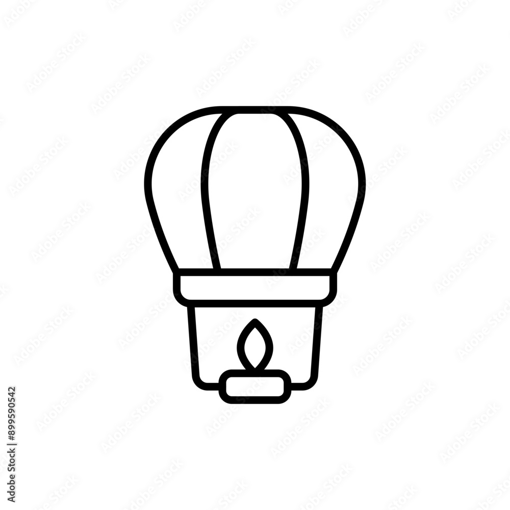 Floating Lantern outline icons, minimalist vector illustration ,simple transparent graphic element .Isolated on white background Floating Lantern outline icons, minimalist vector illustration ,simple transparent graphic element .Isolated on white background