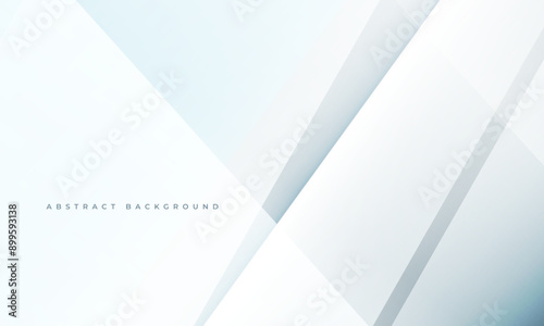 White and grey 3d modern abstract background with polygonal texture. Soft gray abstract banner. Vector illustration