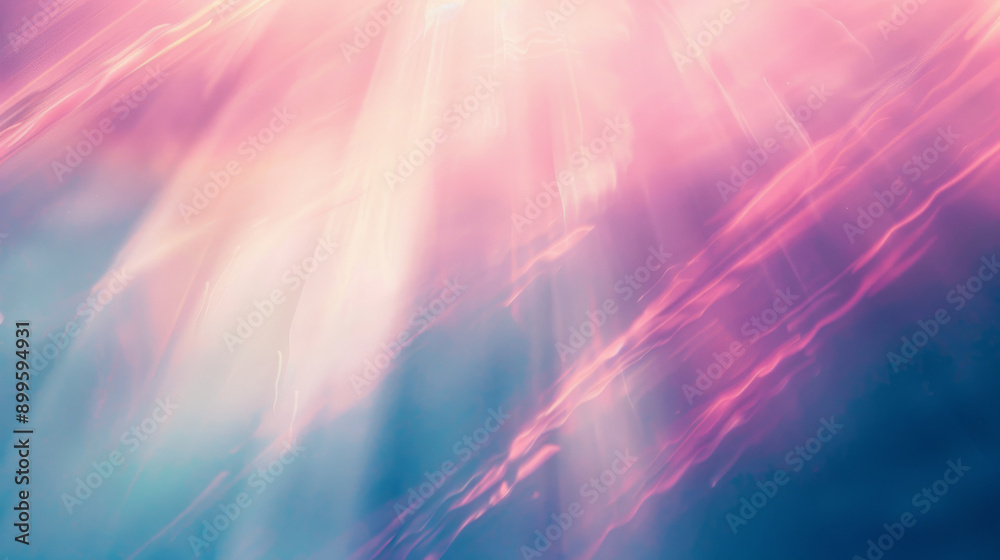 Ethereal pink and blue light beams radiate through a soft, mystic atmosphere, creating a dreamlike ambiance that feels otherworldly and serene. Ethereal pink and blue light beams radiate through a soft, mystic atmosphere, creating a dreamlike ambiance that feels otherworldly and serene.