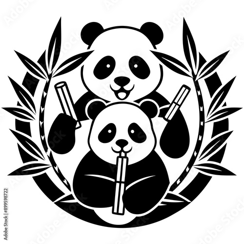 panda bear Vector