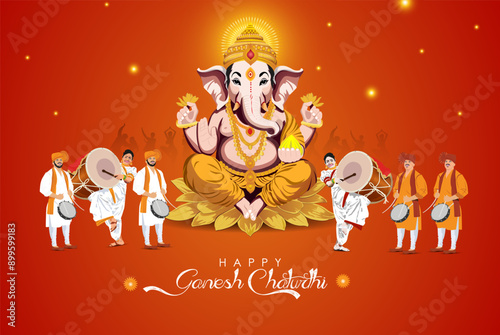  Ganesh chaturthi festival Dancing ladies marathi dance  musical instrument like dhol bigul People celebrating and spreading happiness