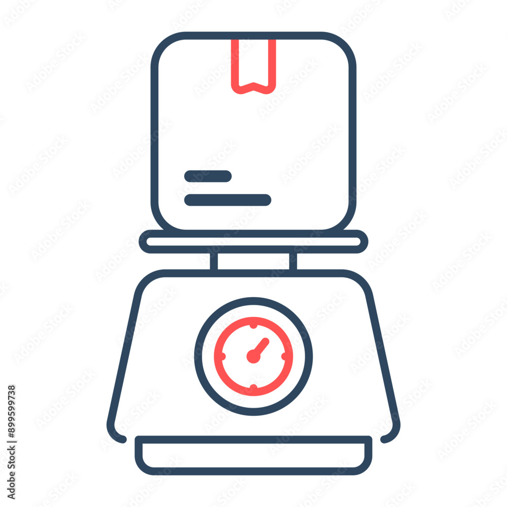 Delivery weighing icon. Scales, Box, Delivery, Packet, Weighing scale, Weighing, Parcel, Weighing machine, Postal service. Vector icon illustration Delivery weighing icon. Scales, Box, Delivery, Packet, Weighing scale, Weighing, Parcel, Weighing machine, Postal service. Vector icon illustration