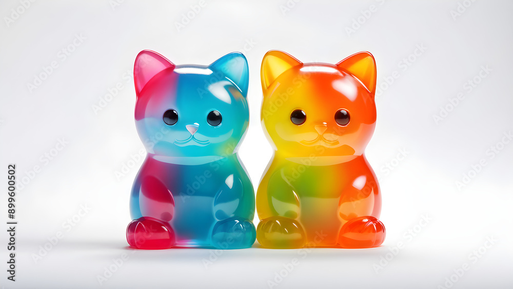 Jelly gummy cats