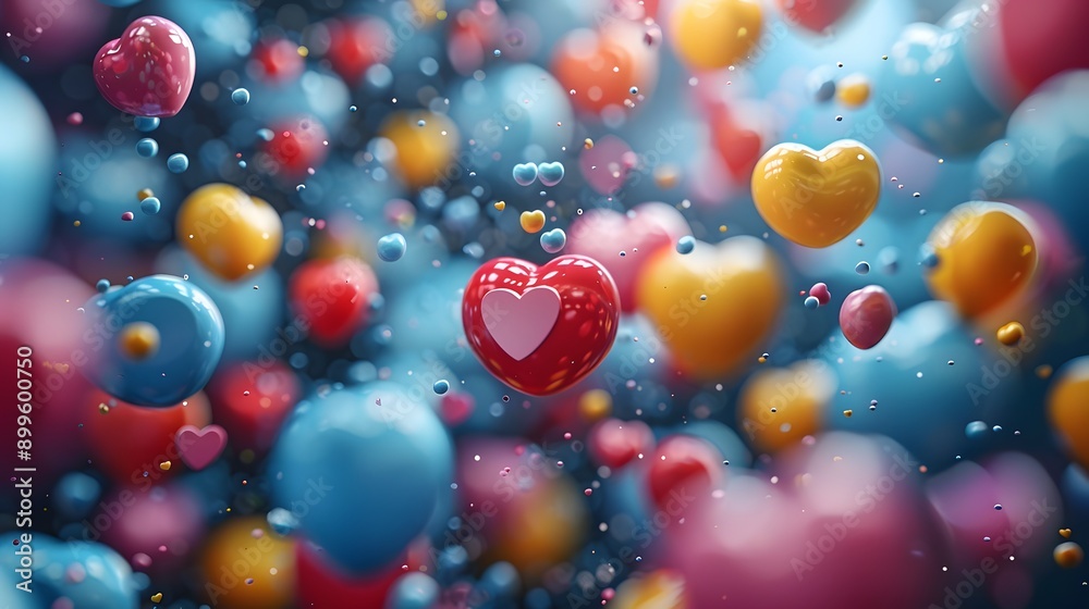 Abstract Hearts Background. Abstract Hearts Background.
