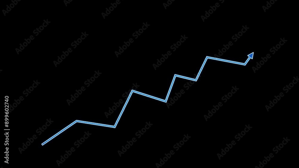 Animated arrow growth up and down icon on background. 4k video Animated arrow growth up and down icon on background. 4k video