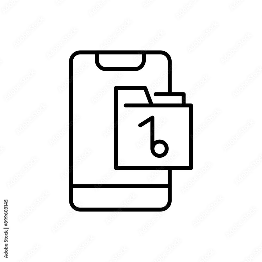 Music playlist app outline icons, minimalist vector illustration ,simple transparent graphic element .Isolated on white background Music playlist app outline icons, minimalist vector illustration ,simple transparent graphic element .Isolated on white background