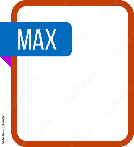 MAX File rectangular icon