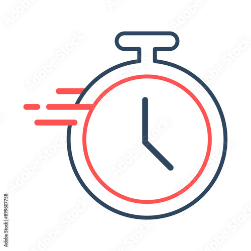 Quick time icon. Stopwatch, Fast delivery, Express, Timer, Chronometer, Time, Clock, Fast, Sports. Vector icon illustration