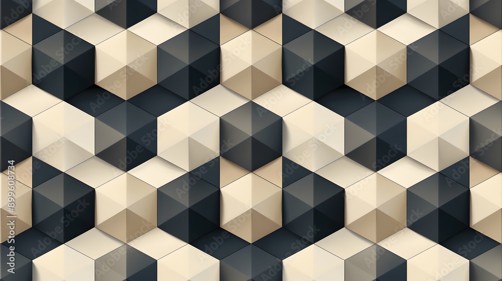 Geometric Rhombus Seamless Pattern. Abstract Decorative Concept Geometric Rhombus Seamless Pattern. Abstract Decorative Concept