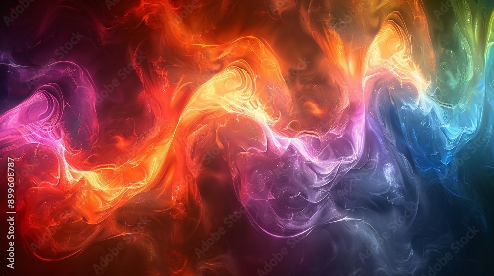 Abstract Colorful Smoke Swirls Abstract Colorful Smoke Swirls