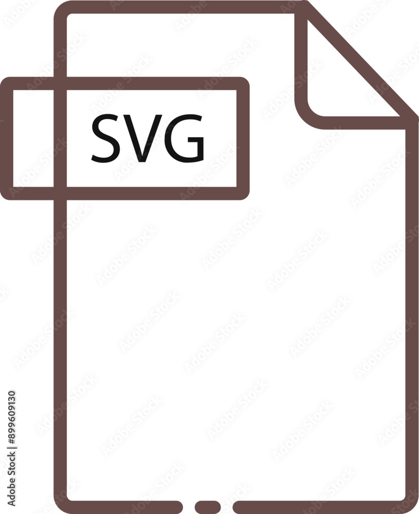 SVG File format minimal icon with black outline SVG File format minimal icon with black outline