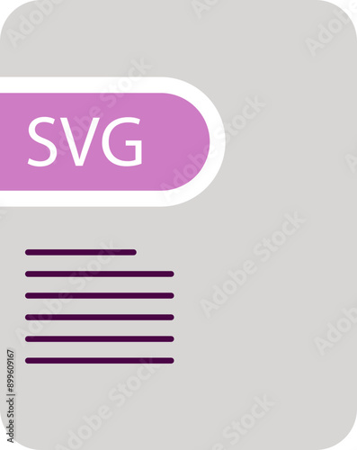 SVG File icon deep and minimal