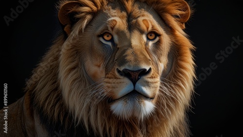 Majestic Lion Portrait Close-Up