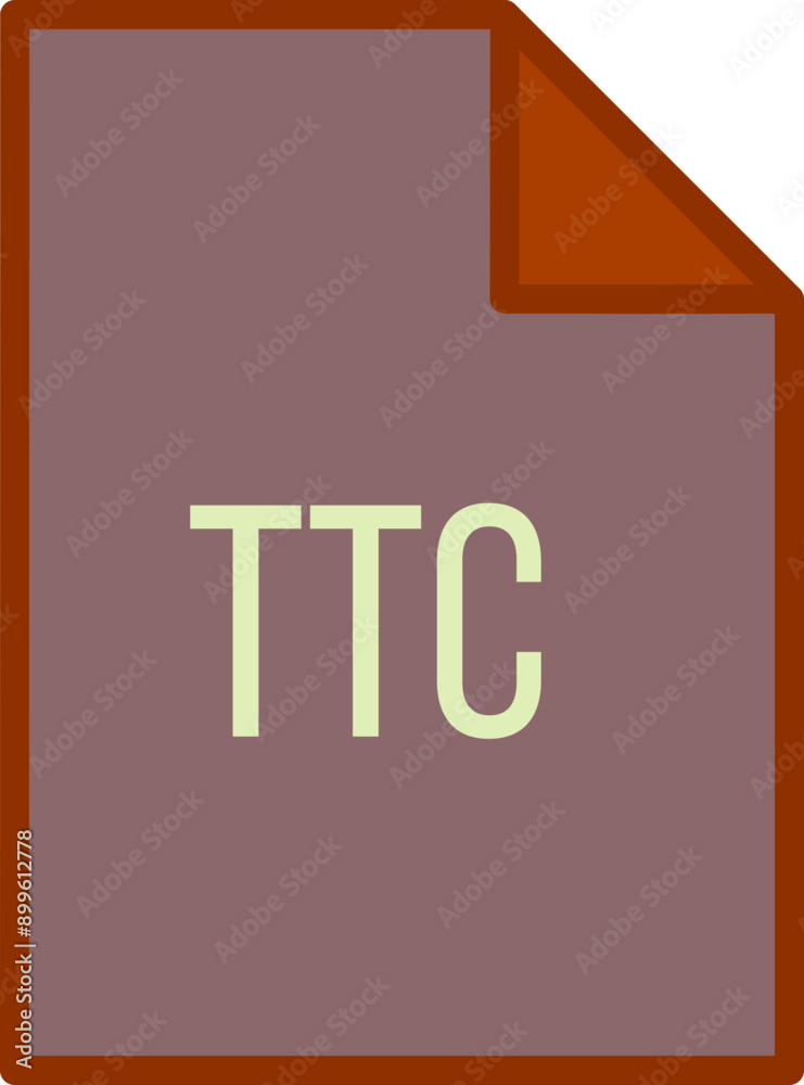 TTC File icon fill crisp corner TTC File icon fill crisp corner