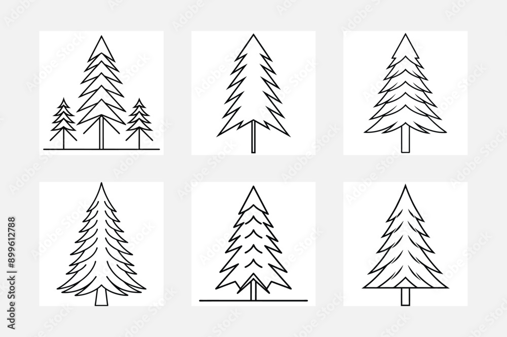Fun Pine Tree Line Art Illustrations for Young Artists
Fun Pine Tree Line Art Illustrations for Young Artists