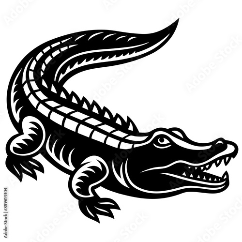 Wallpaper Mural crocodile Vector Torontodigital.ca