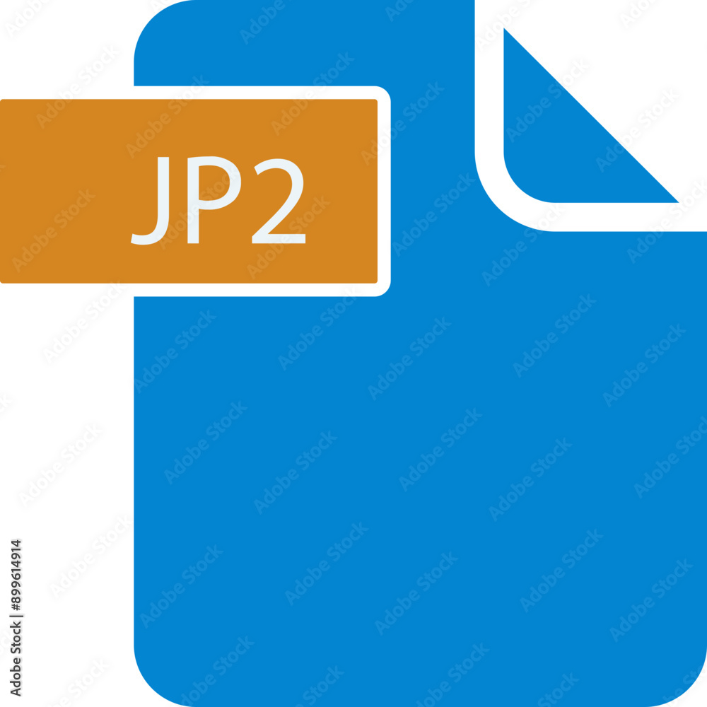 JP2 File format icon rounded shapes and spacing JP2 File format icon rounded shapes and spacing