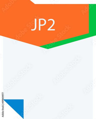 JP2 File format minimal icon photo