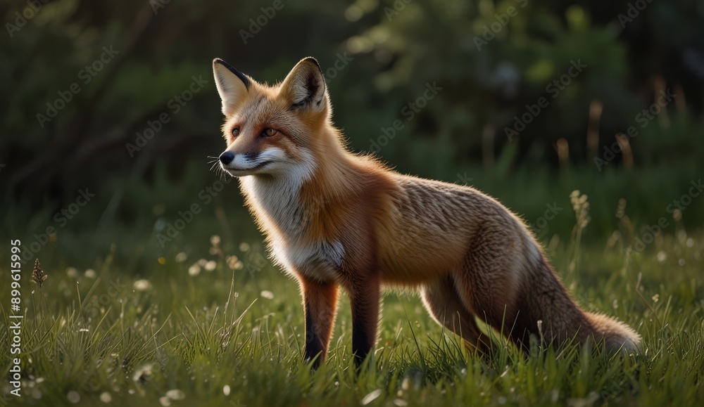Majestic Red Fox in Nature Majestic Red Fox in Nature