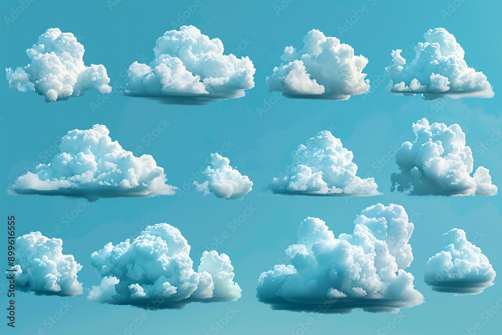 Stylish blue backdrop with cloud illustrations. Stylish blue backdrop with cloud illustrations.