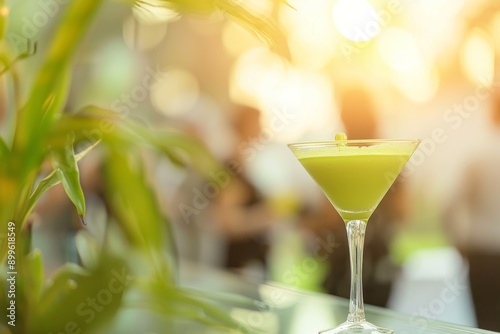 Sunlit Green Cocktail