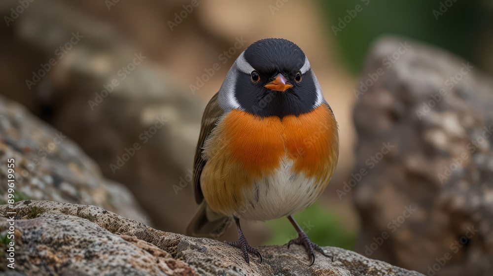 Fototapeta premium Close-Up of Colorful Bird in Nature