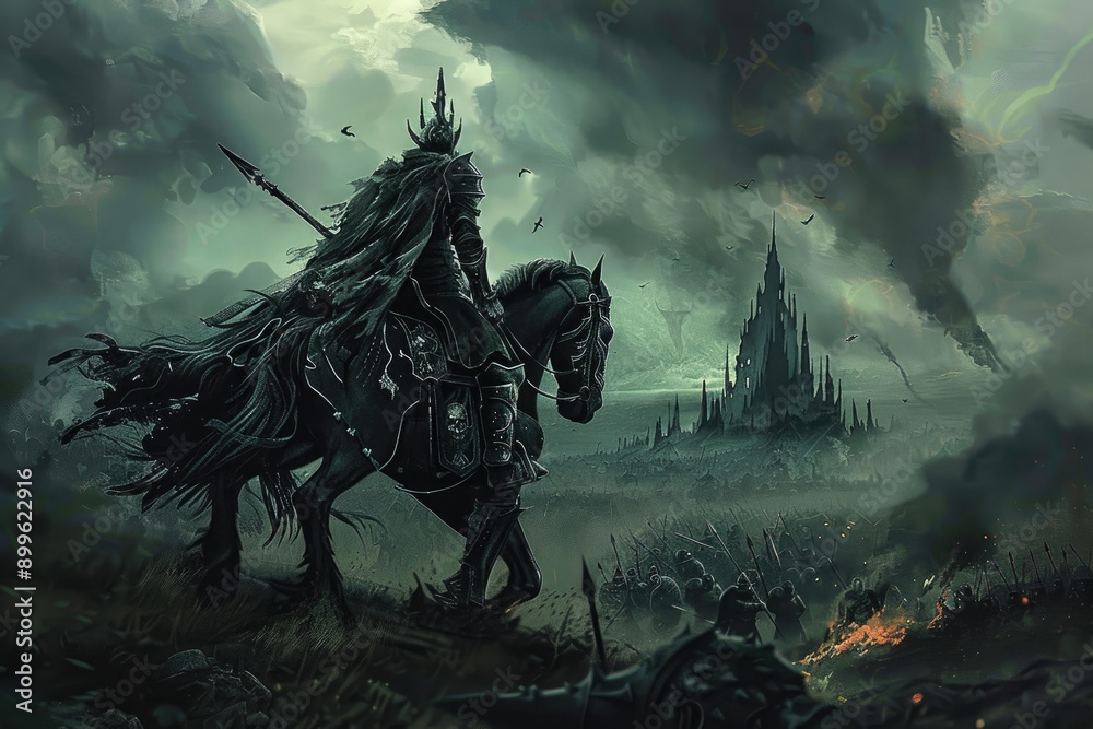 Epic Dark Fantasy Battle Scene Epic Dark Fantasy Battle Scene
