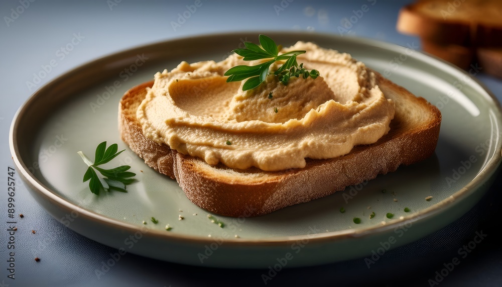 food sliced bread dough Toasts with hummus food sliced bread dough Toasts with hummus