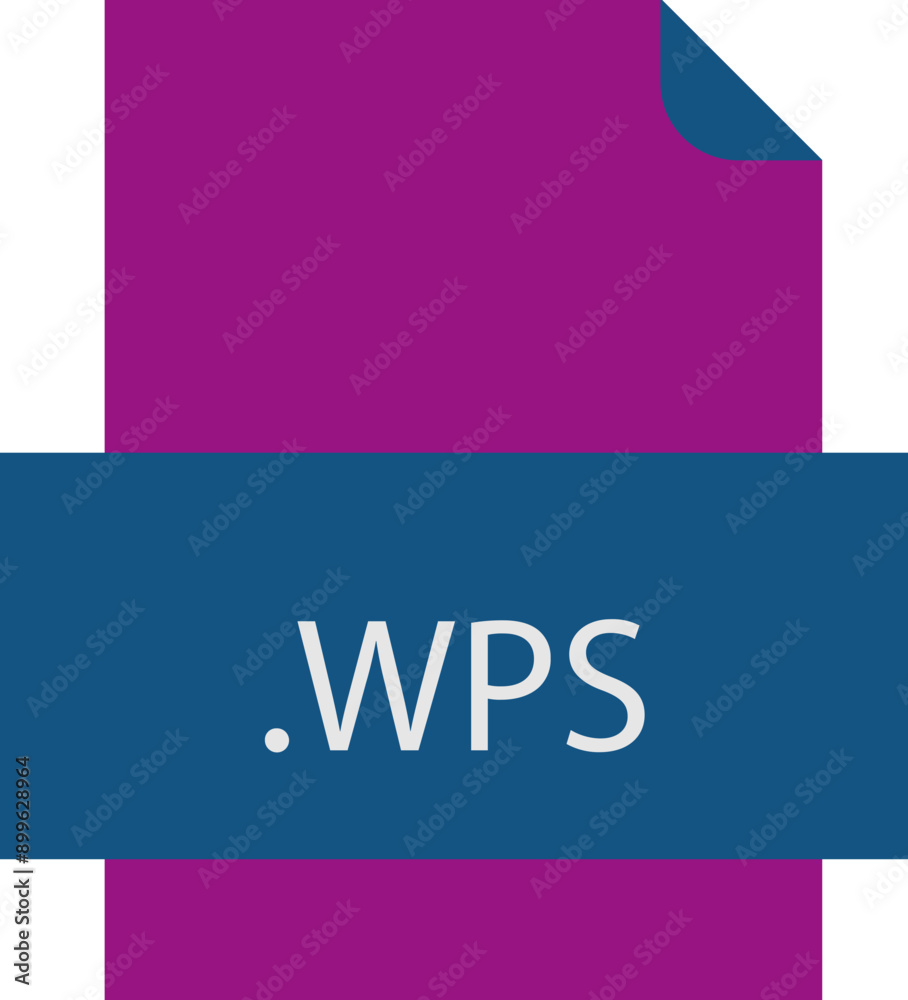 WPS File icon fill crisp corners with doted lines WPS File icon fill crisp corners with doted lines
