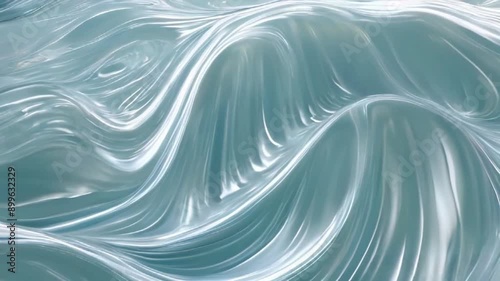 Abstract glass waves on a background look like as liquid