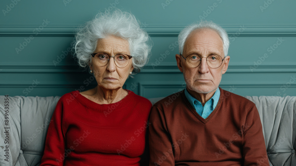 Senior Couple in Emotional Turmoil An elderly couple sitting side by side with solemn expressions capturing the struggles and emotional challenges of marital issues in later years wallpaper brainstorm Senior Couple in Emotional Turmoil An elderly couple sitting side by side with solemn expressions capturing the struggles and emotional challenges of marital issues in later years wallpaper brainstorm