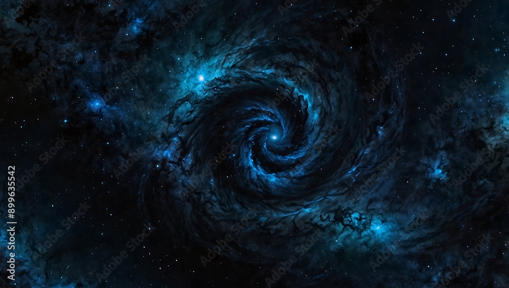 Galaxy swirls on a deep blue to black gradient. Galaxy swirls on a deep blue to black gradient.