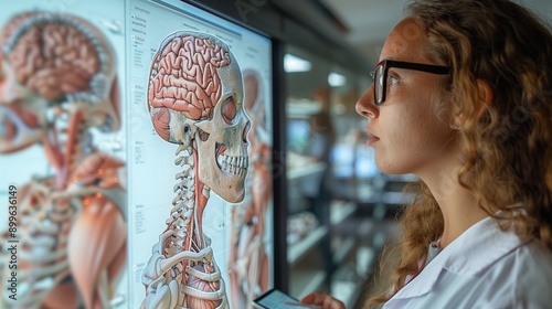 Student Studying Human Anatomy