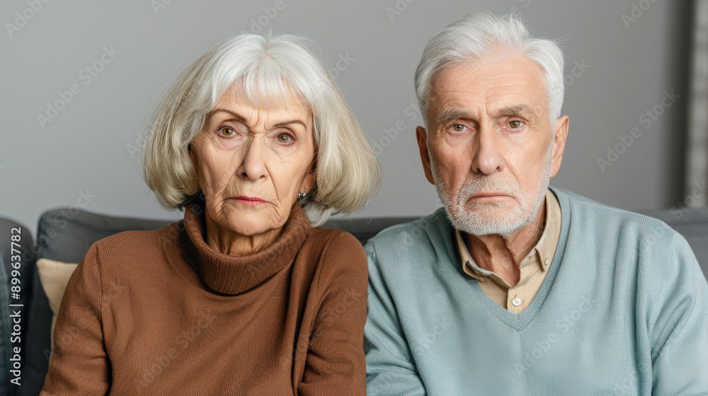 Senior Couple in Emotional Turmoil An elderly couple sitting side by side with solemn expressions capturing the struggles and emotional challenges of marital issues in later years wallpaper brainstorm Senior Couple in Emotional Turmoil An elderly couple sitting side by side with solemn expressions capturing the struggles and emotional challenges of marital issues in later years wallpaper brainstorm