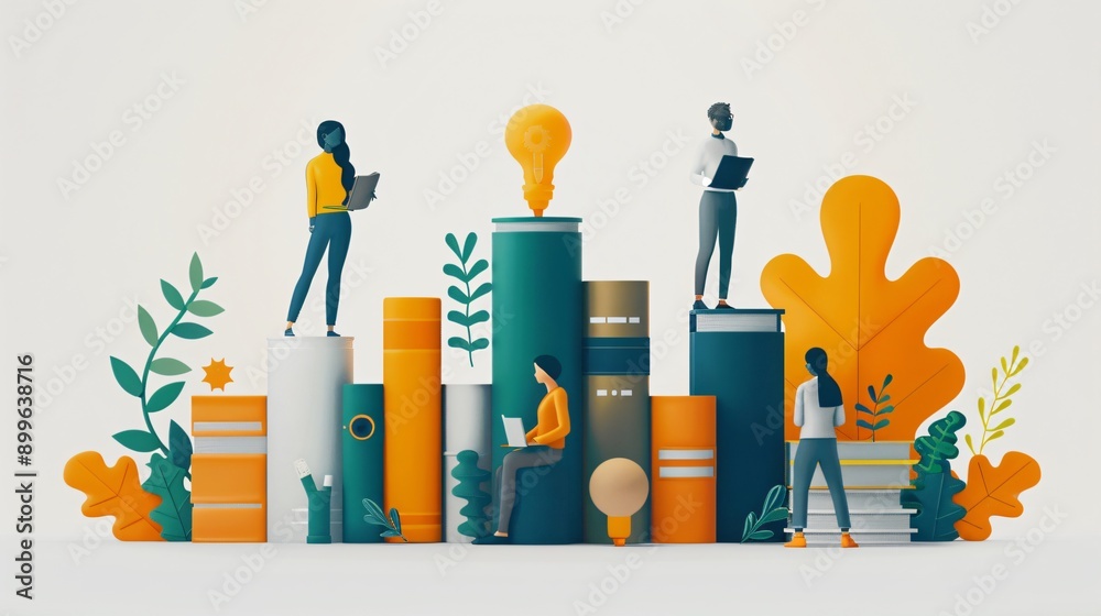 Knowledge is Power: A 3D Illustration of Learning Knowledge is Power: A 3D Illustration of Learning