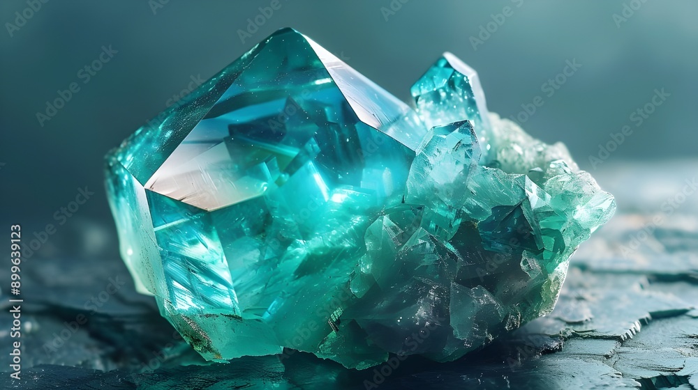 Teal aquamarine gemstones with sharp facets.
Teal aquamarine gemstones with sharp facets.