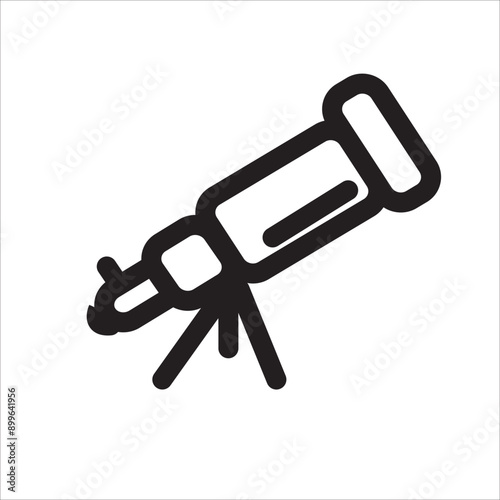 telescope icon vector