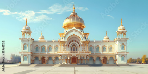 Gurudwara Sikh com uma grande cúpula