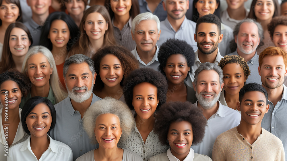 Diverse Group of People Smiling for a Portrait Diverse Group of People Smiling for a Portrait