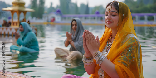 Gurdwara Sikh com apresentação de música espiritual