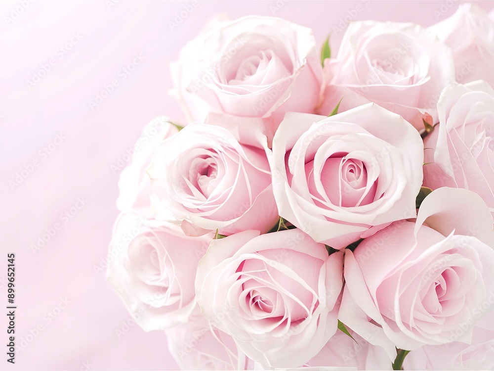 Bouquet pink rose flowers in soft color background Bouquet pink rose flowers in soft color background