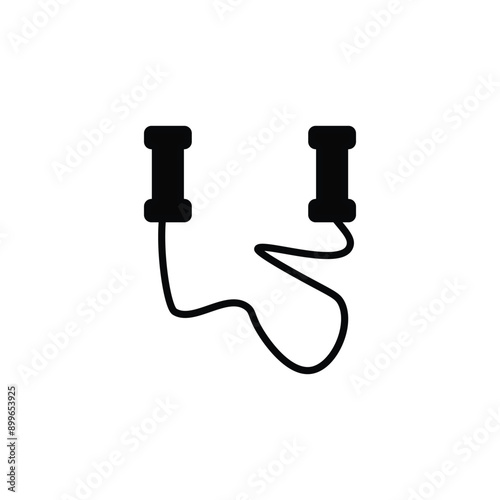 skipping rope vector type icon