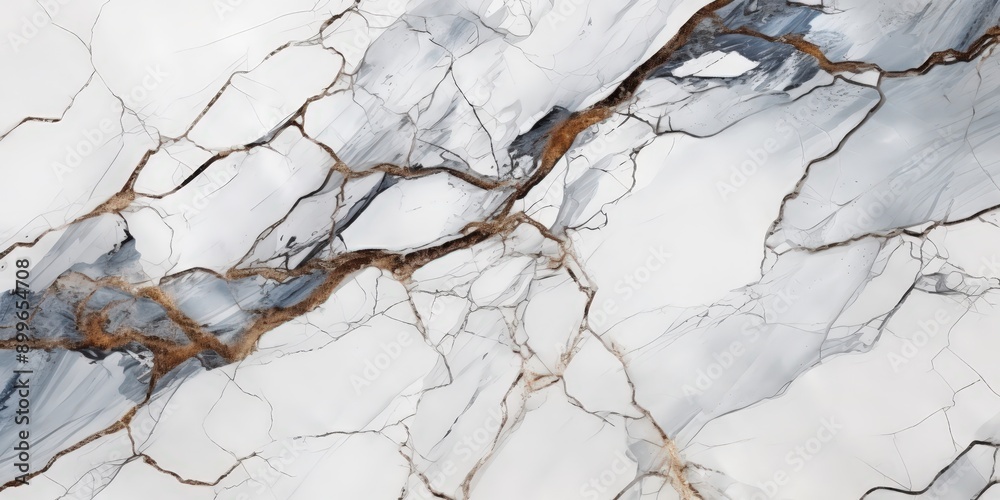 White Marble with Gray and Brown Veins White Marble with Gray and Brown Veins