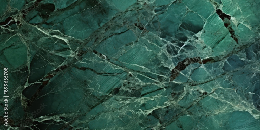 Naklejka premium Intricate Green Marble Texture