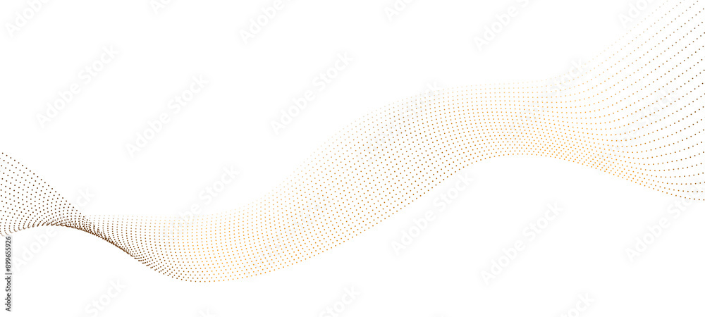 Fototapeta premium Transparent background Modern abstract glowing wave background. Dynamic flowing wave lines design element. Futuristic technology and sound wave pattern. PNG file