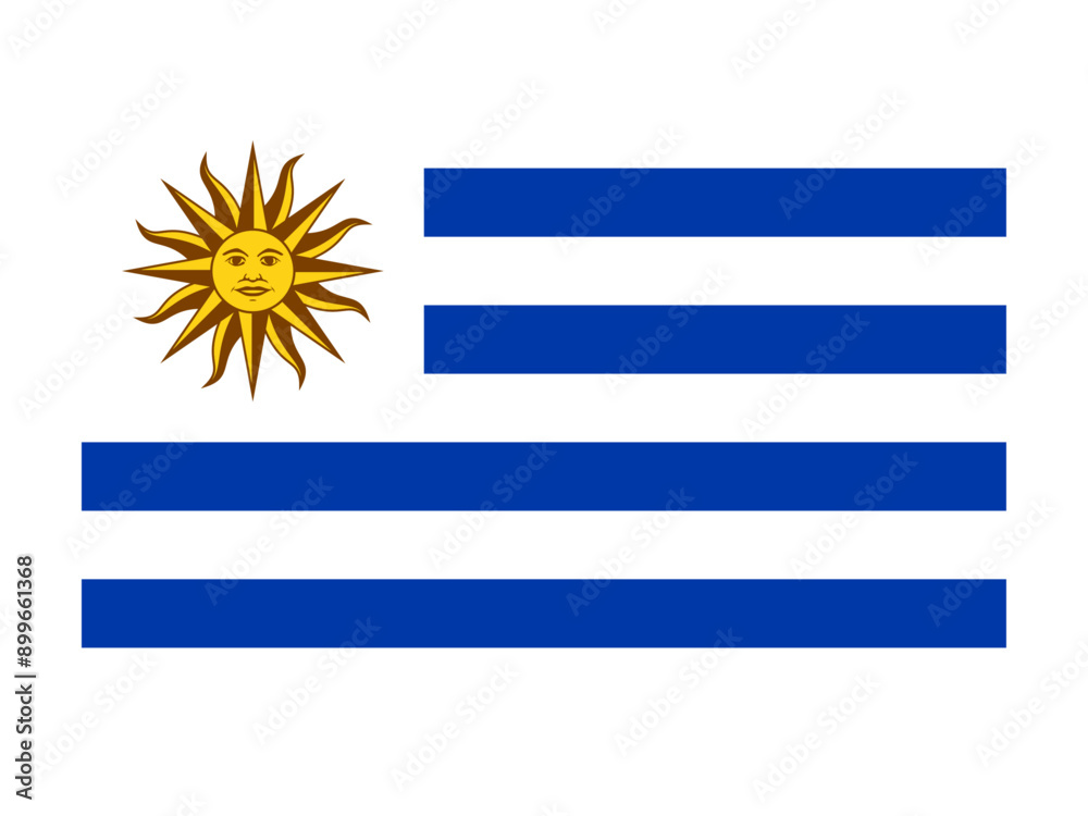Obraz premium Flag of Uruguay